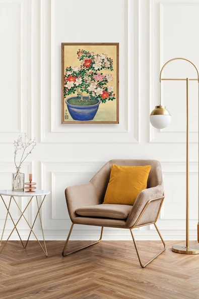 Ohara Koson Ahşap Çerçeveli Tablo 23 x 30 - Resim 2