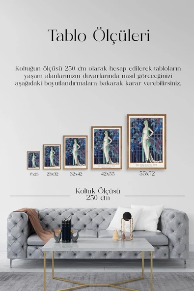 George Barber Ahşap Çerçeveli Tablo 23 x 30 - Resim 4