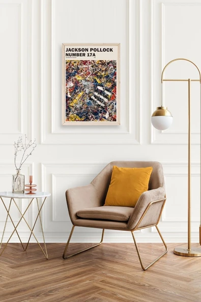 Jackson Polloc Ahşap Çerçeveli Tablo 30 x 42 - Resim 2