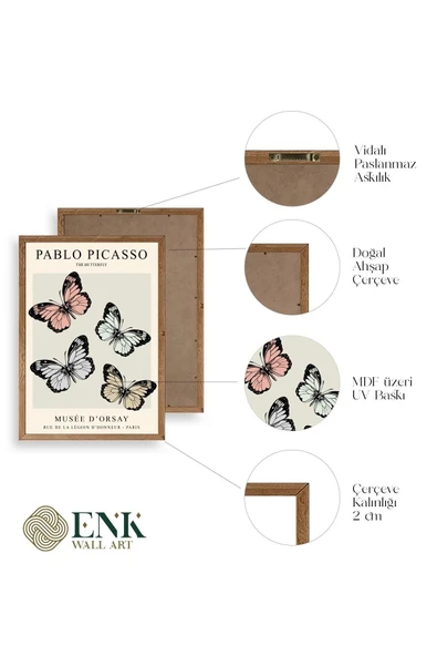 Picasso Ahşap Çerçeveli Tablo 23 x 30 - Resim 4