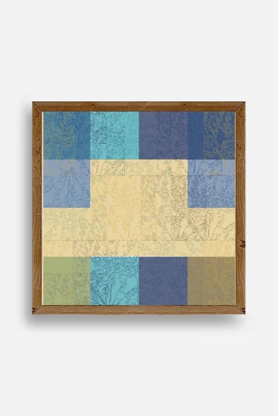 Kare Ahşap Çerçeveli Tablo 23 x 23 ürün görseli 1