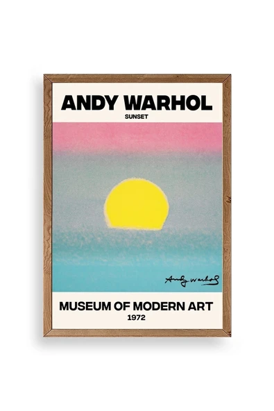 Andy Warhol Ahşap Çerçeveli Tablo 30 x 42 ürün görseli 1