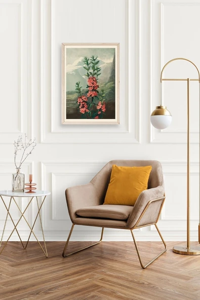 Narrow-Leaved Kalmia Ahşap Çerçeveli Tablo 50 x 70 - Resim 2