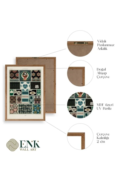 Motif Ahşap Çerçeveli Tablo 17 x 23 - Resim 4