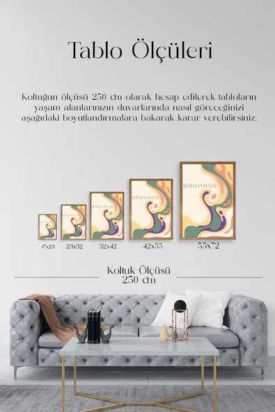 Bauhaus Ahşap Çerçeveli Tablo 23 x 30 - Resim 5
