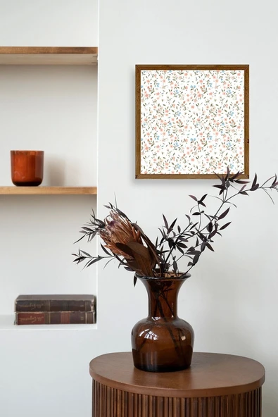 Çiçek Ahşap Çerçeveli Tablo 23 x 23 - Resim 3