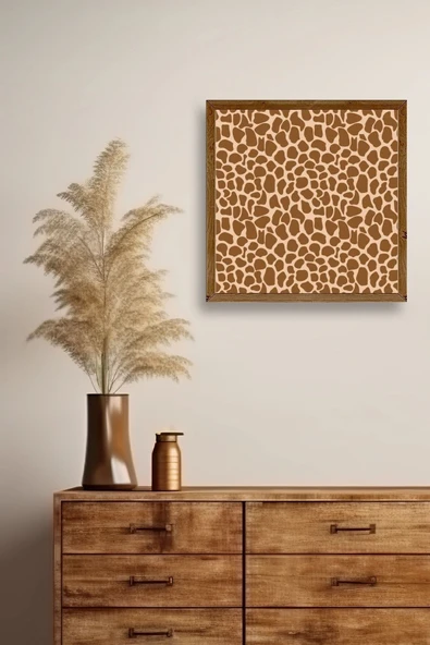 Desen Ahşap Çerçeveli Tablo 42 x 42 - Resim 2