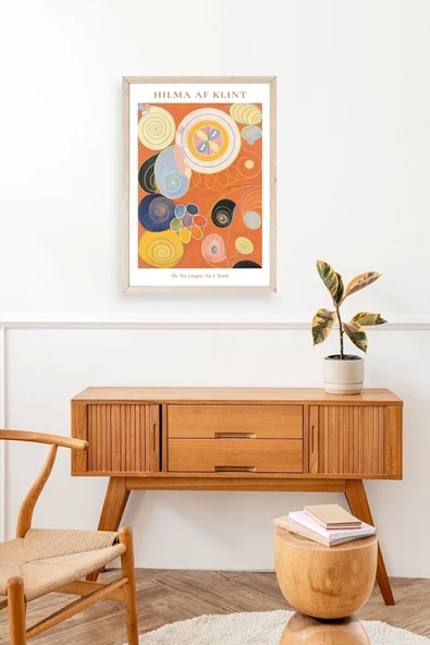 Hilma Af Klint Ahşap Çerçeveli Tablo 17 x 23 - Resim 3