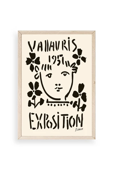 Picasso Ahşap Çerçeveli Tablo 50 x 70 ürün görseli 1