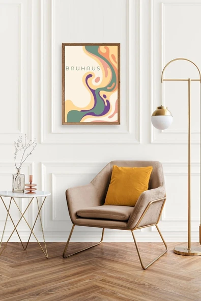 Bauhaus Ahşap Çerçeveli Tablo 17 x 23 - Resim 2