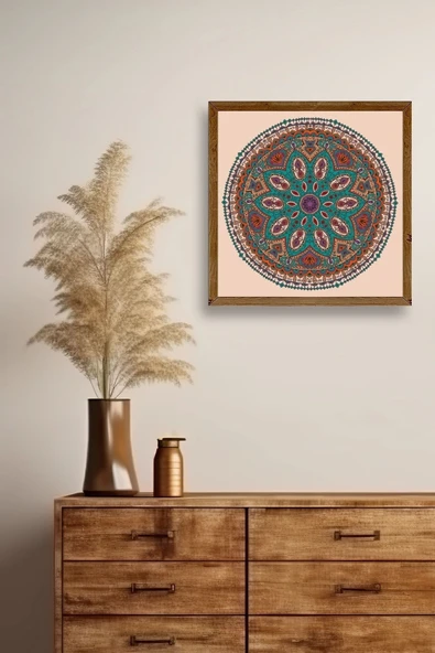 Motif Ahşap Çerçeveli Tablo 23 x 23 - Resim 2