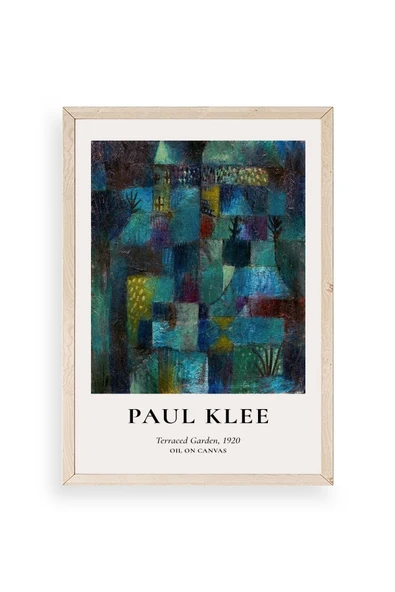 Paul Klee Ahşap Çerçeveli Tablo 17 x 23 ürün görseli 1