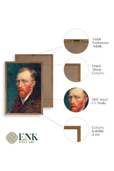 Van Gogh Ahşap Çerçeveli Tablo 50 x 70 - Resim 4