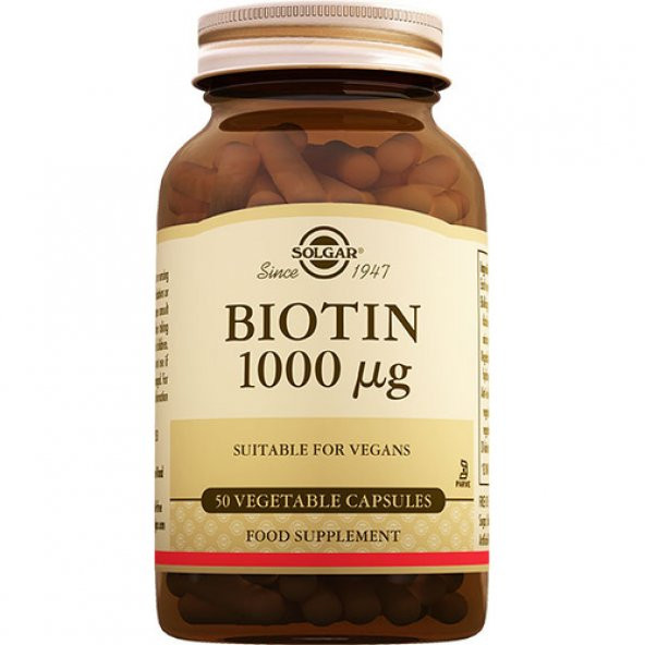 Solgar Biotin 1000 Mcg 50 Kapsül