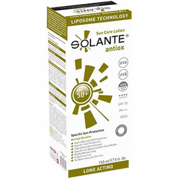 Solante Antiox SPF50 150 ml