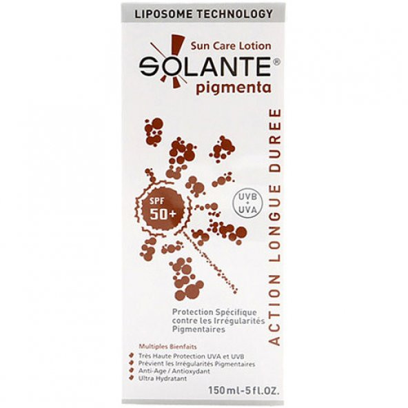 Solante Pigmenta Lekeli Ciltler Güneş Losyonu Spf 50+ 150 ml