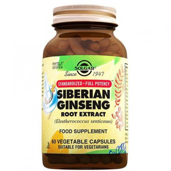 Solgar Siberian Ginseng Root Extract 60 Kapsül