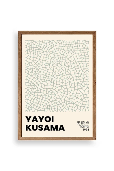 Yayoi Kusama Ahşap Çerçeveli Tablo 30 x 42 ürün görseli 1