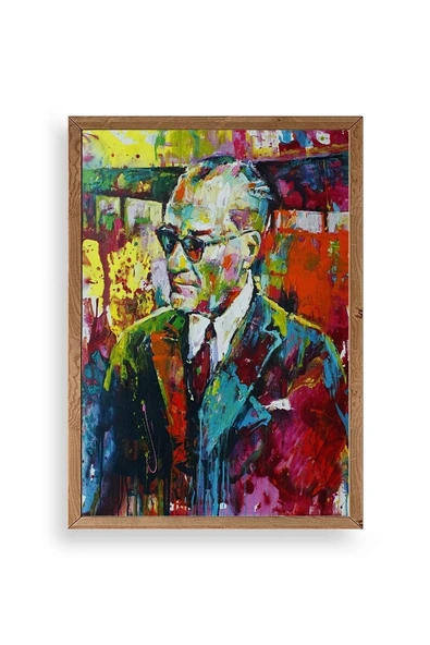 Atatürk Ahşap Çerçeveli Tablo 23 x 30 ürün görseli 1