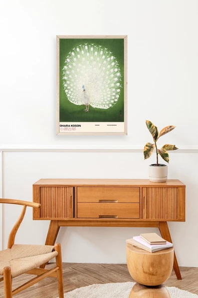 Ohara Koson Ahşap Çerçeveli Tablo 23 x 30 - Resim 3