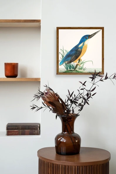 Kuş Ahşap Çerçeveli Tablo 50 x 50 - Resim 3