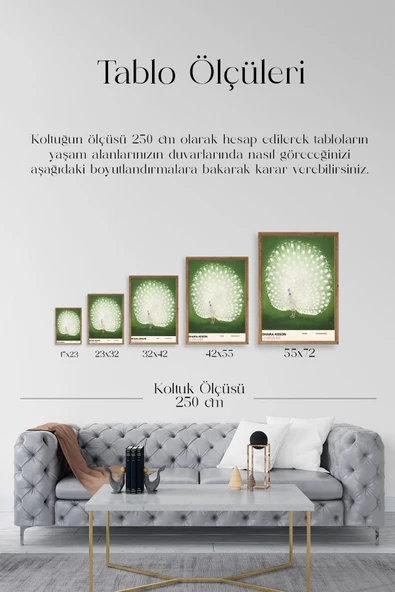 Ohara Koson Ahşap Çerçeveli Tablo 17 x 23 - Resim 5