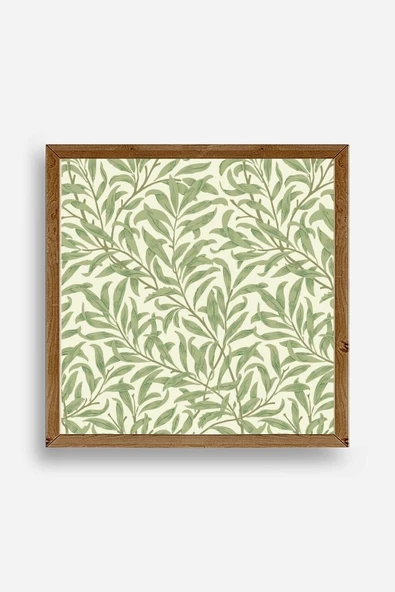 Yapraklar Ahşap Çerçeveli Tablo 42 x 42 ürün görseli 1