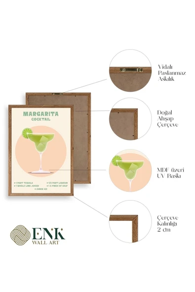 Margarita Ahşap Çerçeveli Tablo 23 x 30 - Resim 4