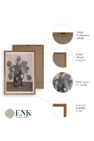 Everbag Ahşap Çerçeveli Tablo 50 x 70 - Resim 4