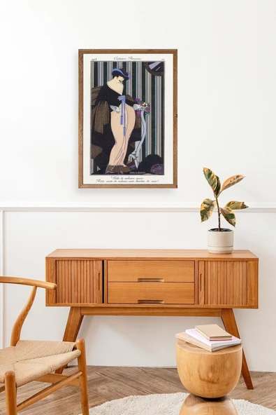 Paris Kostümleri Ahşap Çerçeveli Tablo 50 x 70 - Resim 3