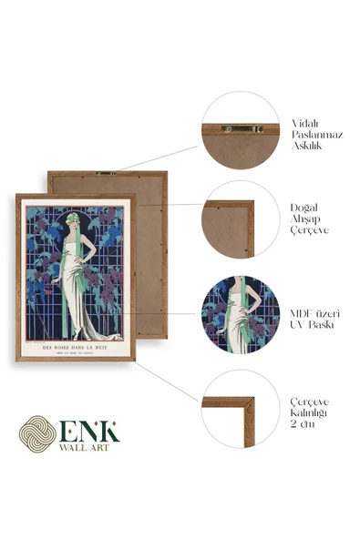 George Barber Ahşap Çerçeveli Tablo 23 x 30 - Resim 5