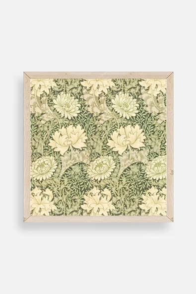 Çiçek Ahşap Çerçeveli Tablo 23 x 23 ürün görseli 1