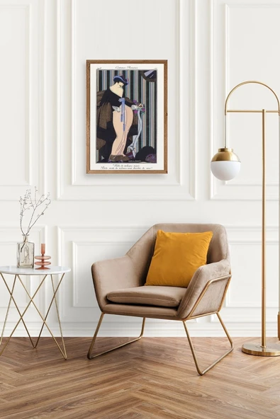 Paris Kostümleri Ahşap Çerçeveli Tablo 50 x 70 - Resim 2