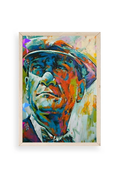 Atatürk Ahşap Çerçeveli Tablo 50 x 70 ürün görseli 1