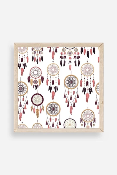 Rüya Kapanı Ahşap Çerçeveli Tablo 50 x 50 ürün görseli 1
