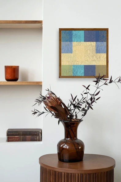 Kare Ahşap Çerçeveli Tablo 42 x 42 - Resim 3