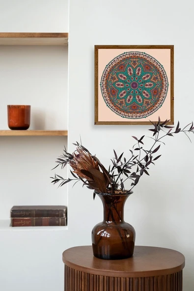 Motif Ahşap Çerçeveli Tablo 23 x 23 - Resim 3