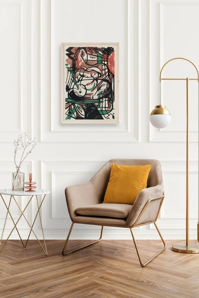 Franz Marc Ahşap Çerçeveli Tablo 50 x 70 - Resim 2