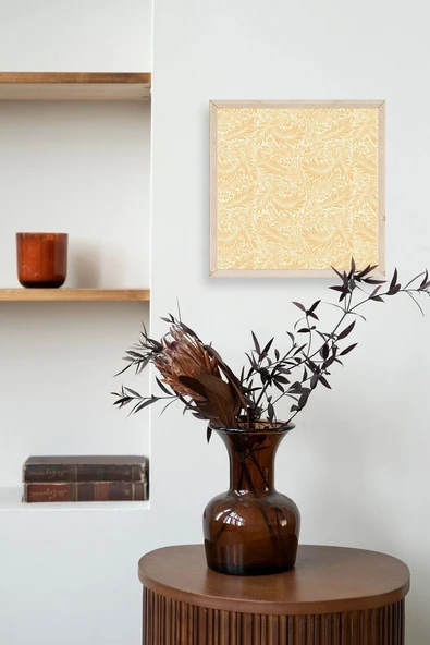 Yaprak Ahşap Çerçeveli Tablo 23 x 23 - Resim 2