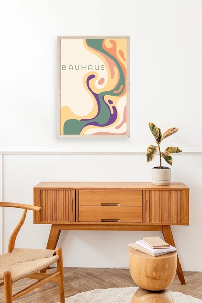 Bauhaus Ahşap Çerçeveli Tablo 30 x 42 - Resim 3