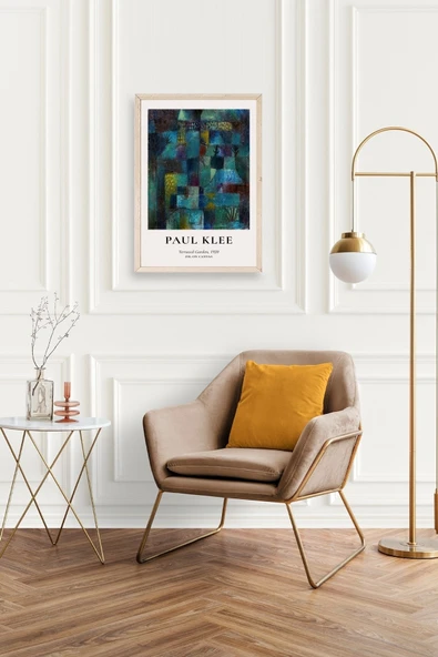 Paul Klee Ahşap Çerçeveli Tablo 17 x 23 - Resim 2