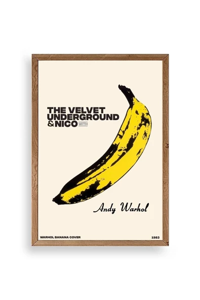 Andy Warhol Ahşap Çerçeveli Tablo 50 x 70 ürün görseli 1