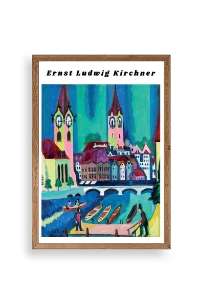 Ernst Ludwig Kirchner Ahşap Çerçeveli Tablo 23 x 30 ürün görseli 1