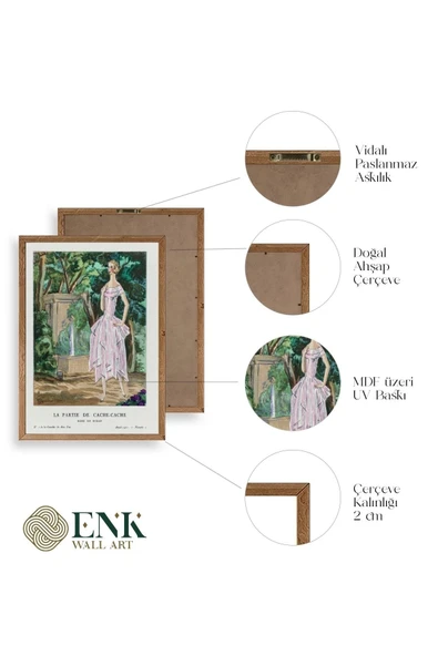 Bon Ton Gazetesi Ahşap Çerçeveli Tablo 30 x 42 - Resim 4