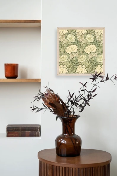 Çiçek Ahşap Çerçeveli Tablo 23 x 23 - Resim 3