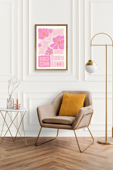 Çiçek Ahşap Çerçeveli Tablo 50 x 70 - Resim 2