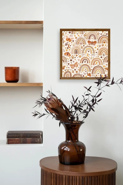 Gökkuşağı Ahşap Çerçeveli Tablo 50 x 50 - Resim 3