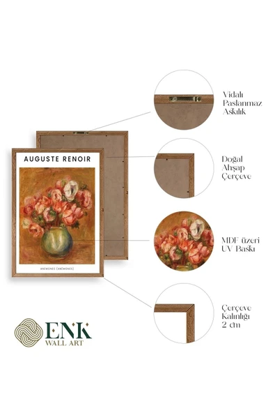 Renoir Ahşap Çerçeveli Tablo 30 x 42 - Resim 4