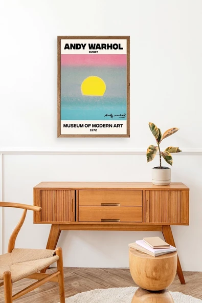 Andy Warhol Ahşap Çerçeveli Tablo 30 x 42 - Resim 3