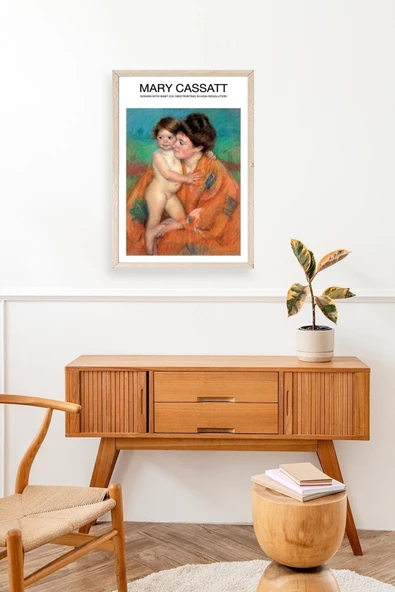 Mary Cassatt Ahşap Çerçeveli Tablo 17 x 23 - Resim 3